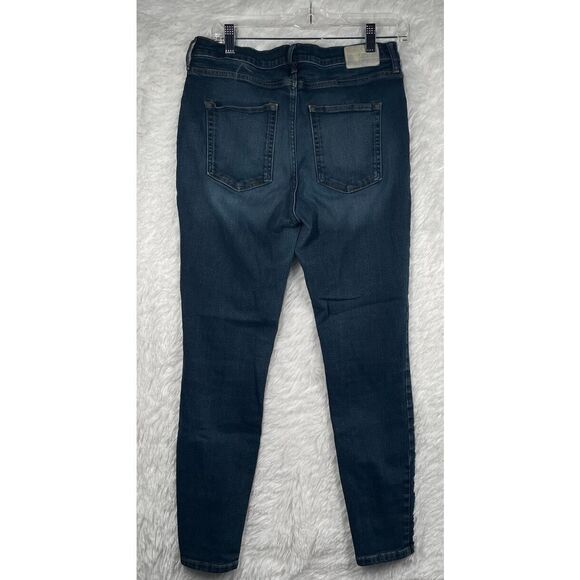 Everlane Jeans Women's Size 31" Mid‎ Rise Skinny Dark Blue Wash - Picture 5 of 8